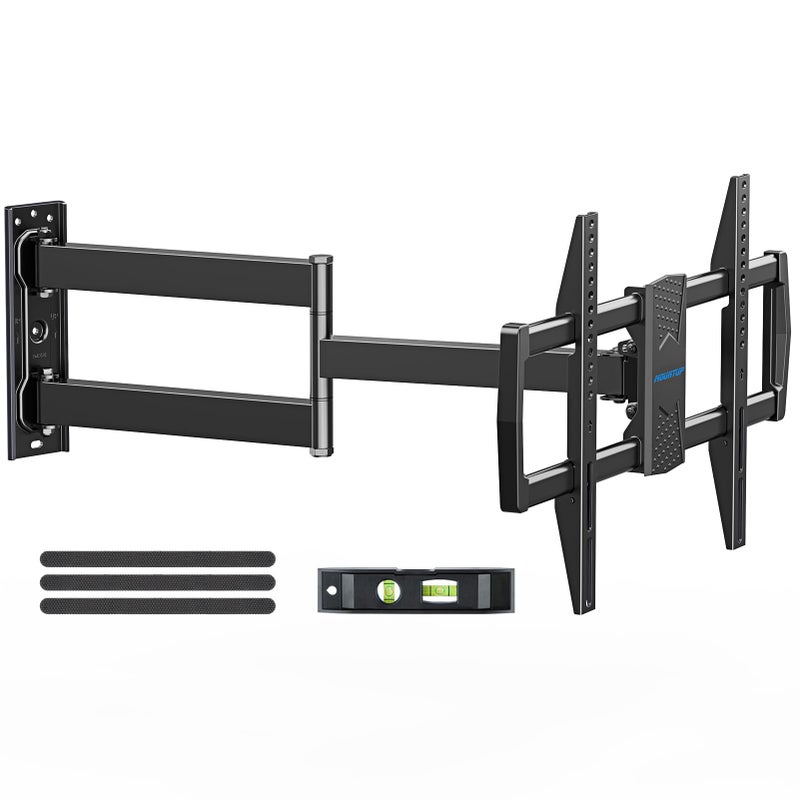 MOUNTUP Corner TV Wall Mount for Most 42-75 Inch TVs with 32â€ Long Extension, Long Arm TV Mount, Full Motion TVs Mount Swivel Articulating Mounts, MAX VESA 600x400mm, Holds up to 99 lbs MU0076 - Image 1
