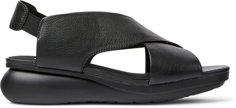 Camper Womens Balloon Wedge Sandal, Black, 9 US - Image 2