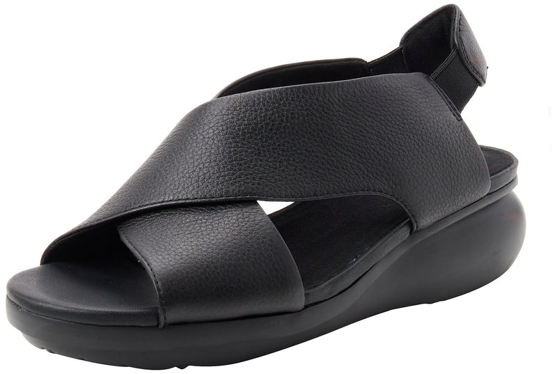 Camper Womens Balloon Wedge Sandal, Black, 9 US - Image 4