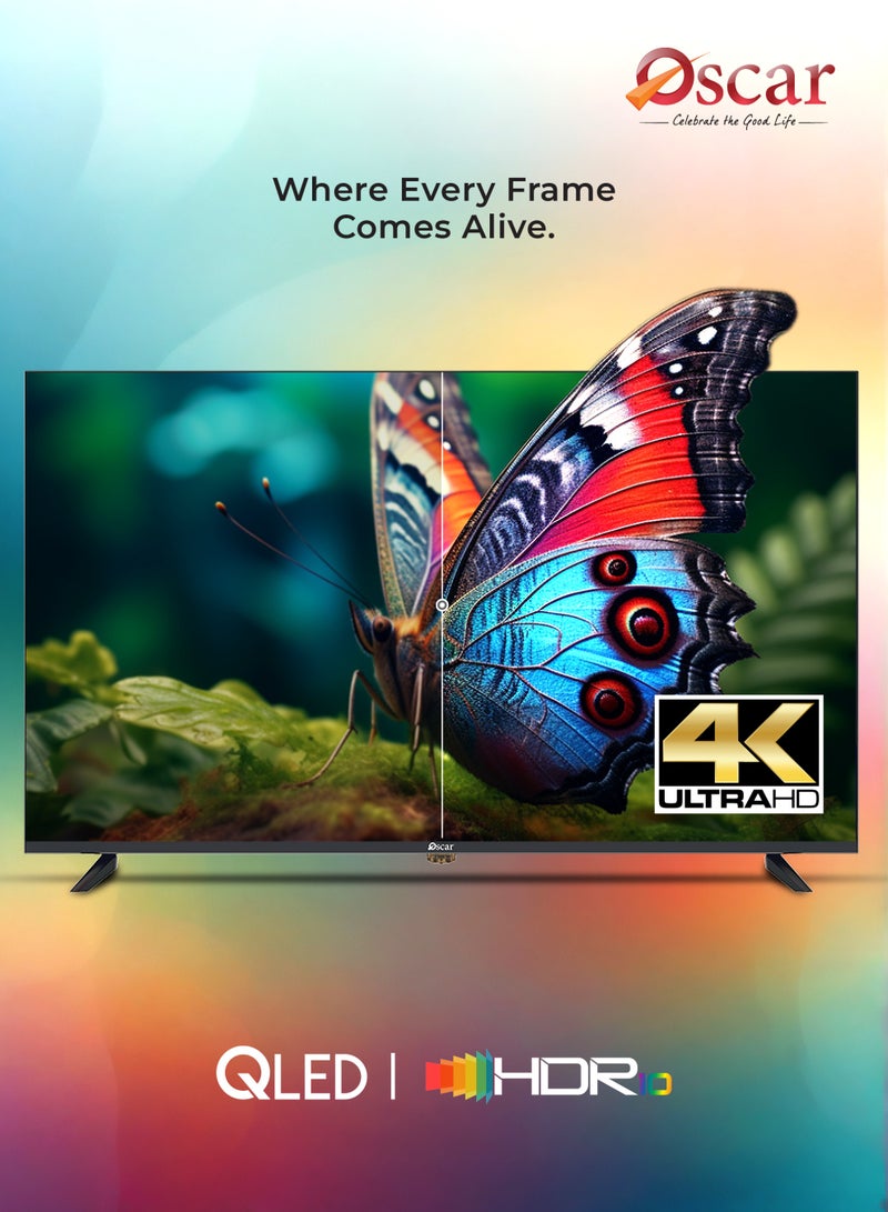 أوسكار تلفزيون أوسكار الذكي QLED بدقة 4K UHD مقاس 50 بوصة | تصميم بدون إطار | نظام تشغيل webOS الذكي | جهاز تحكم عن بعد سحري | دقة فائقة الوضوح 2160p | واي فاي وبلوتوث مدمجان | HDR | نتفليكس، يوتيوب، برايم فيديو | منفذ HDMI ومنفذ USB - OS50QLEDW - Image 4