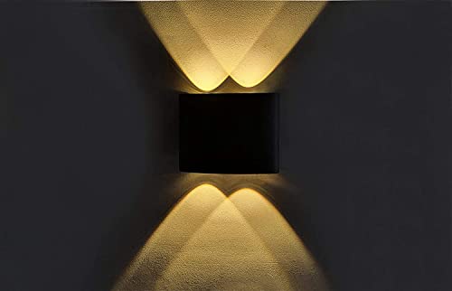 Lumina Waterproof LED Wall Lights for Indoor and Outdoor Decorative Wall Lamps Brighten Up Your Home with Stylish LED Wall Lighting 2+2 for Living Room, Bedroom, Staircase. Elevation. Pack of 4 - Image 5