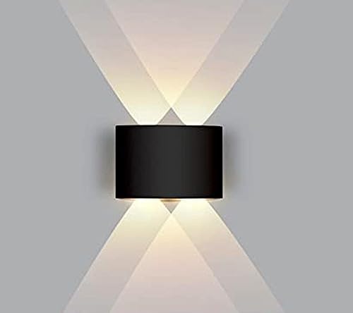 Lumina Waterproof LED Wall Lights for Indoor and Outdoor Decorative Wall Lamps Brighten Up Your Home with Stylish LED Wall Lighting 2+2 for Living Room, Bedroom, Staircase. Elevation. Pack of 4 - Image 2