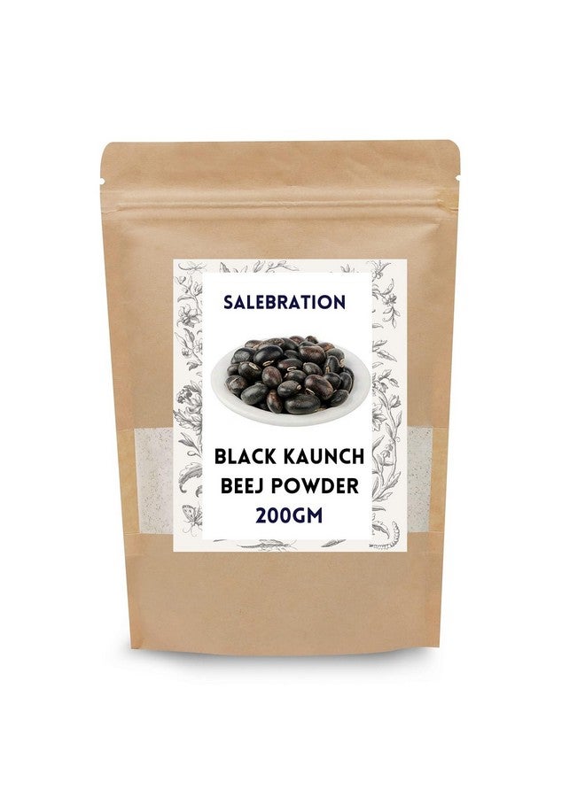 Generic Salebration Black Kaunch Beej Powder, 200gm for Increase Stamina, Testosterone Management, Rich in Iron | Mucuna Pruriens | Poonaikali Veethai | •°ÁªÍªÁ ªÂ©È•Í•¾²¿ | Velvet Beans  - Image 1