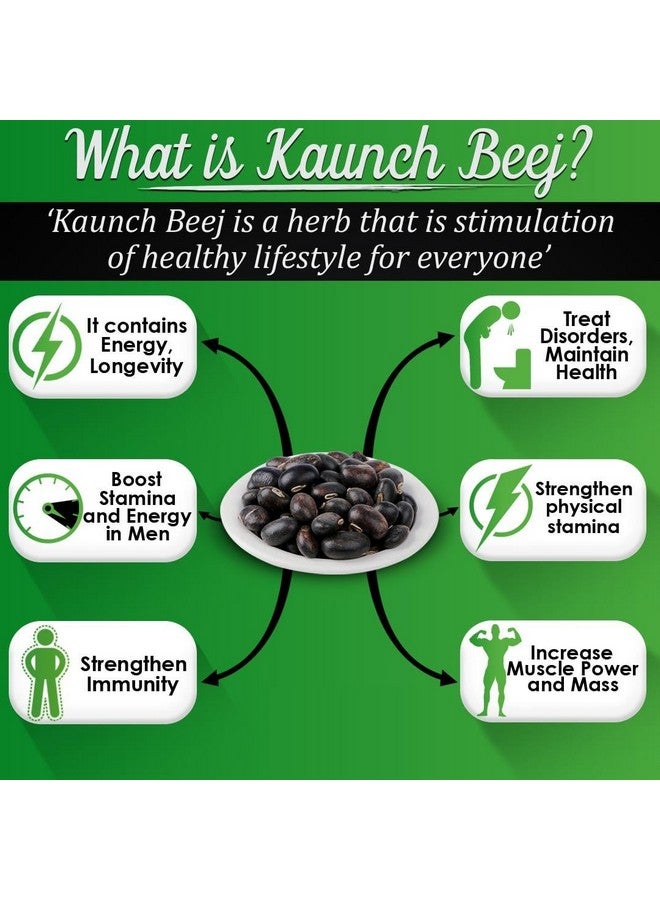 Generic Salebration Black Kaunch Beej Powder, 200gm for Increase Stamina, Testosterone Management, Rich in Iron | Mucuna Pruriens | Poonaikali Veethai | •°ÁªÍªÁ ªÂ©È•Í•¾²¿ | Velvet Beans  - Image 3