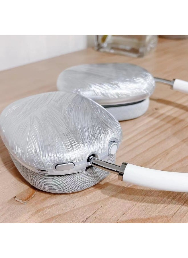 Generic - For Apple AirPods Max Protective Cover Apple Headset Apm Protective Shell Earmuffs-Color:Electroplated Feather Pattern Maxy Set - Image 1