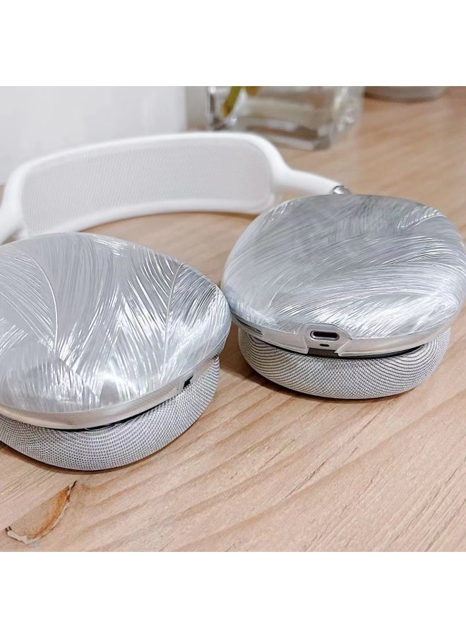 Generic - For Apple AirPods Max Protective Cover Apple Headset Apm Protective Shell Earmuffs-Color:Electroplated Feather Pattern Maxy Set - Image 1