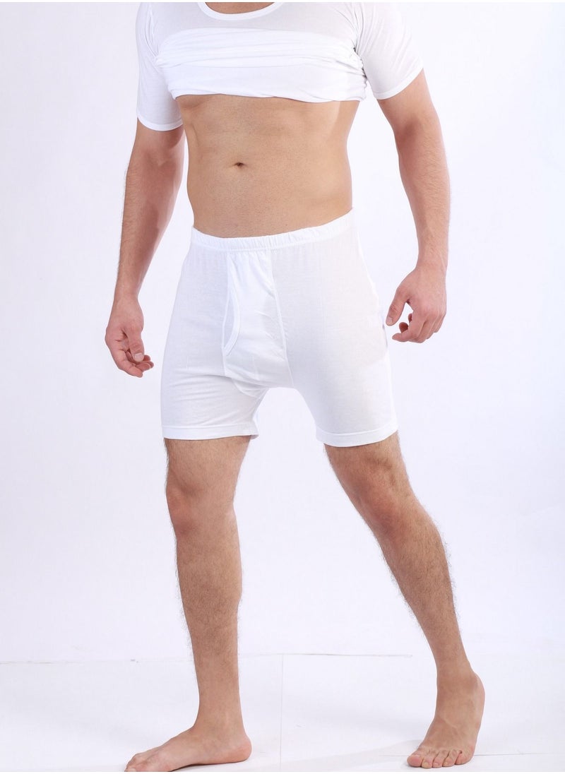 Jet Jet Underwear For Men Basic Short-White  - Image 2