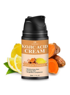 Kojic Acid Cream，Kojic Acid Cream，All Natural Turmeric Butter for Skin Brightening - Turmeric Lotion Cleanses Skin, Evens Tone, Fades Scars, Sun Damage, & Age Spots（50ml）