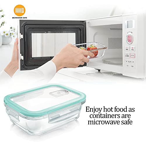Treo by Milton Hi Borosilicate Clip Fresh Rectangular Container, 1000 ml, 1 Piece, Transparent (CGWFFGF081ASSR0018) (Glass) - Image 2