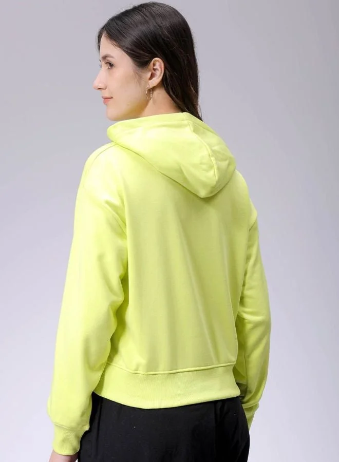 Freehand  Women Relaxed Fit Floral Printed Hooded Neck Long Sleeve Hooded Sweatshirt for Women | Best Price UAE