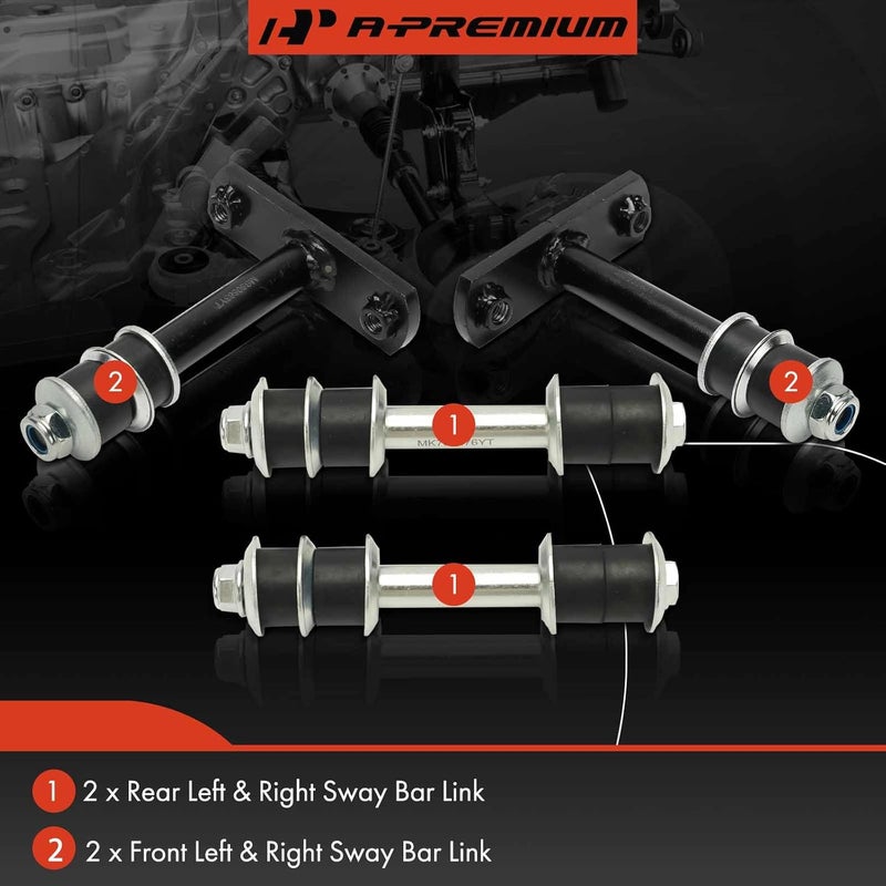 A-Premium Rear Sway Bar Links for Ford Mustang & Mitsubishi Montero Sport - Image 3