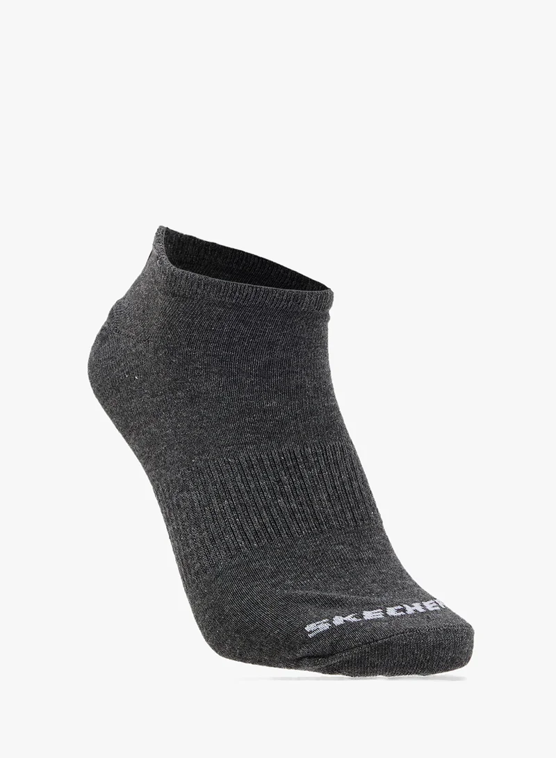 سكيتشرز 3 Pack Non-Terry No-Show Socks
