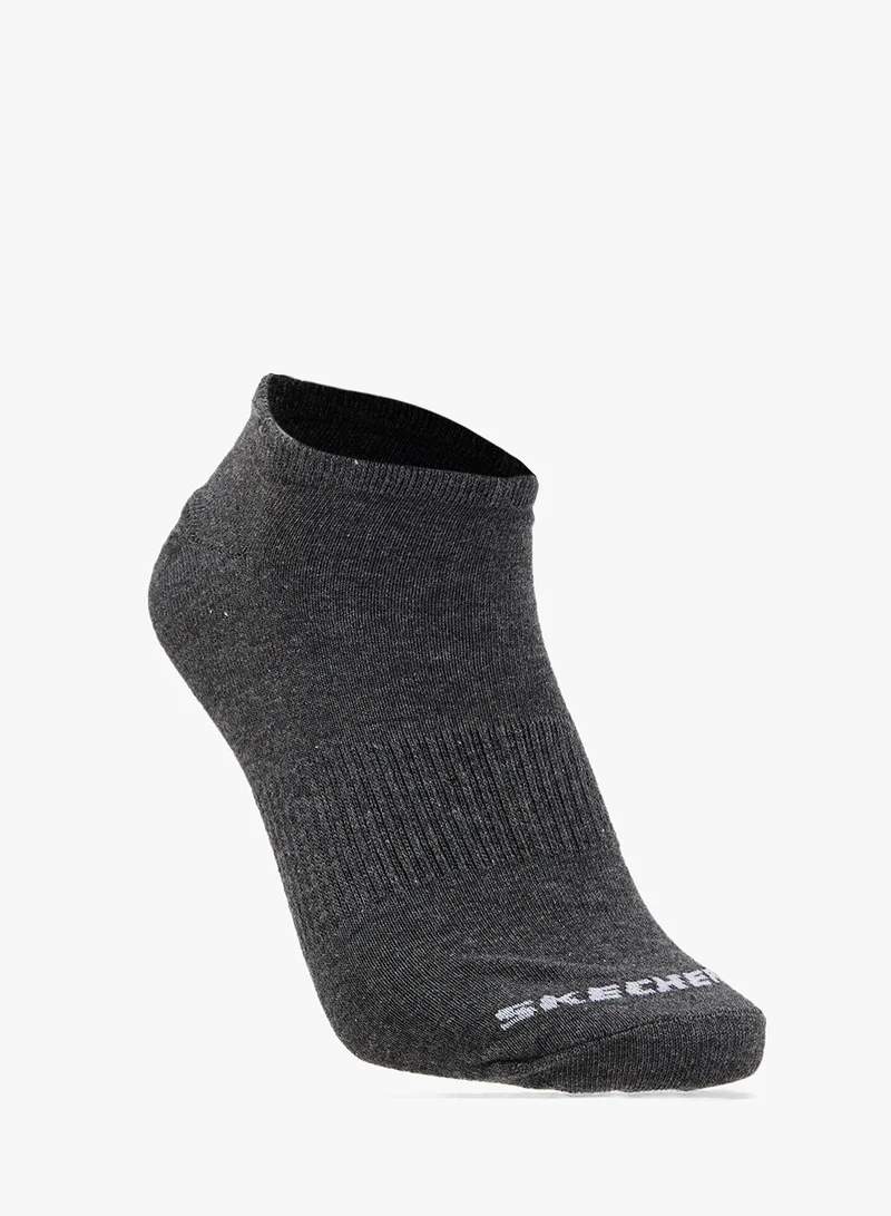 سكيتشرز 3 Pack Non-Terry No-Show Socks