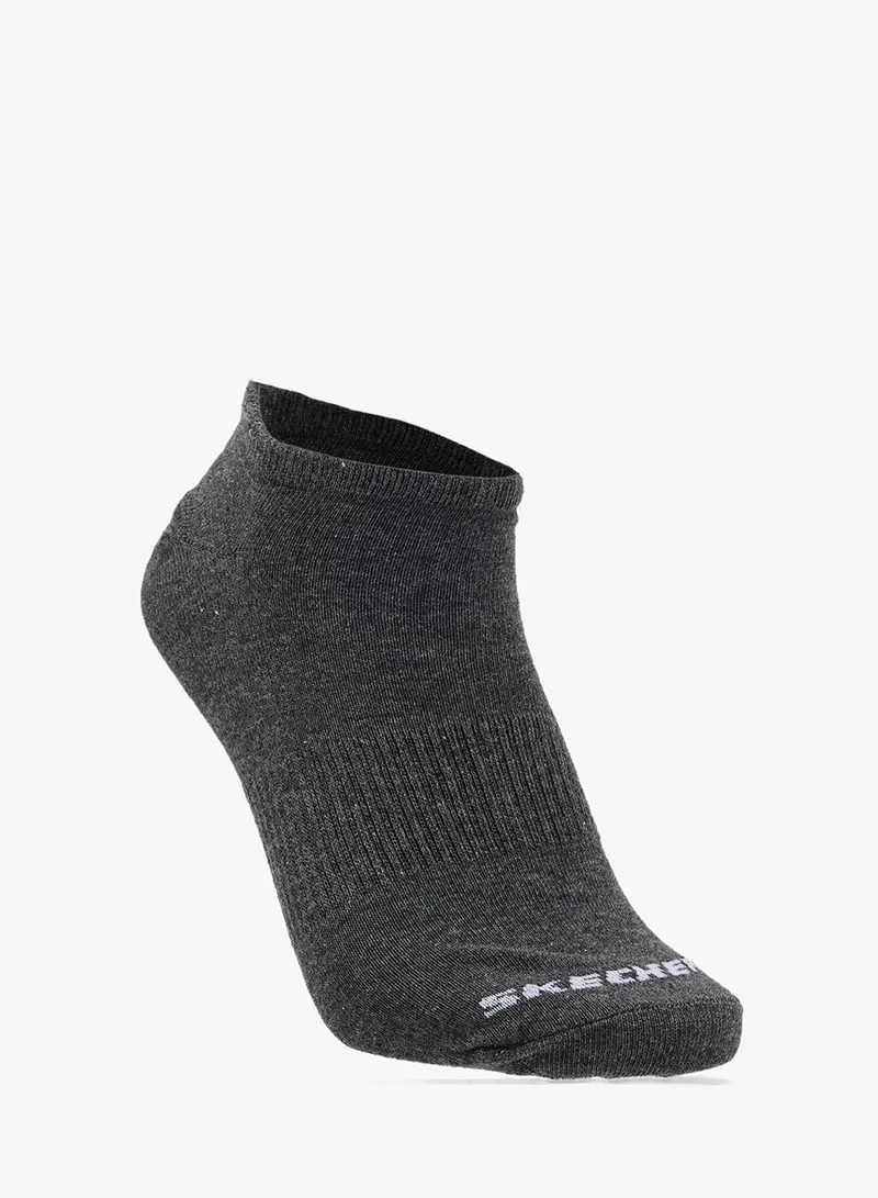 سكيتشرز 3 Pack Non-Terry No-Show Socks