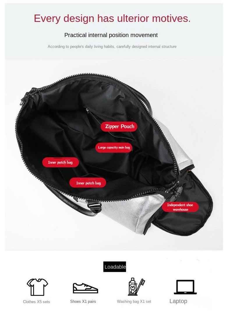 Yoga Fitness Bag With Independent Shoe Stand Hanging Bag Large Capacity Travel Bag Travel Luggage Boarding Bag