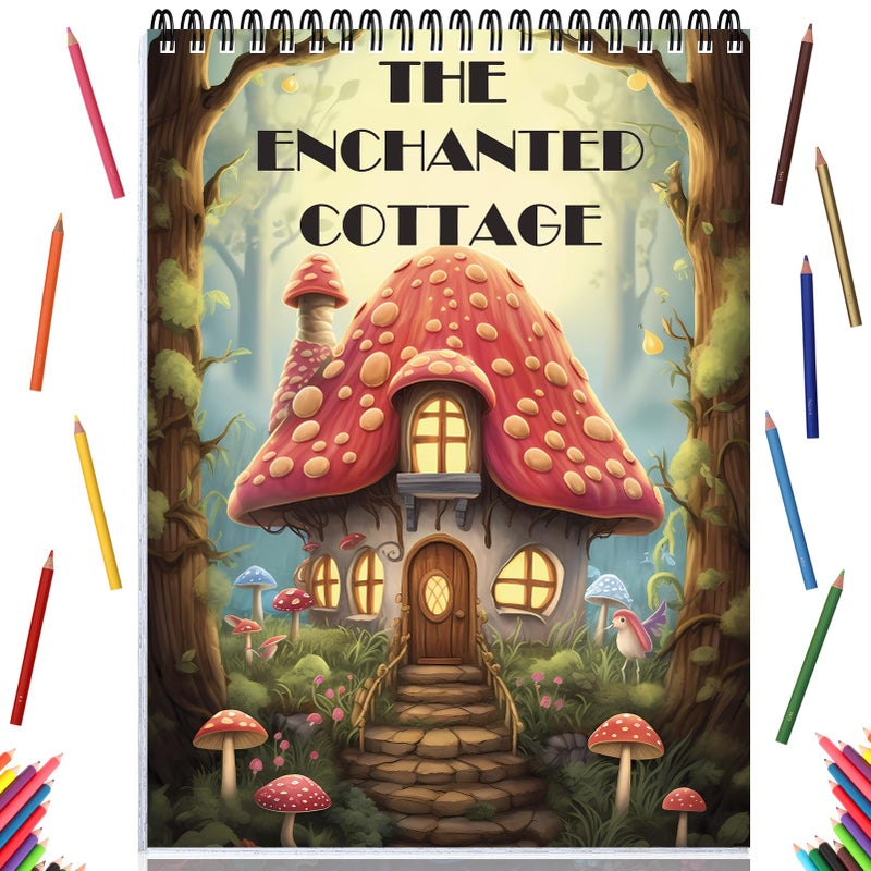 ADEVIAN Adult Coloring Book for Women Relaxation, Adult Coloring Book Spiral Bound, One Sided Design 30 Premium Quality Thick Paper (No Bleed), Mindfulness Gifts for Women to Relieve Anxiety - Image 1