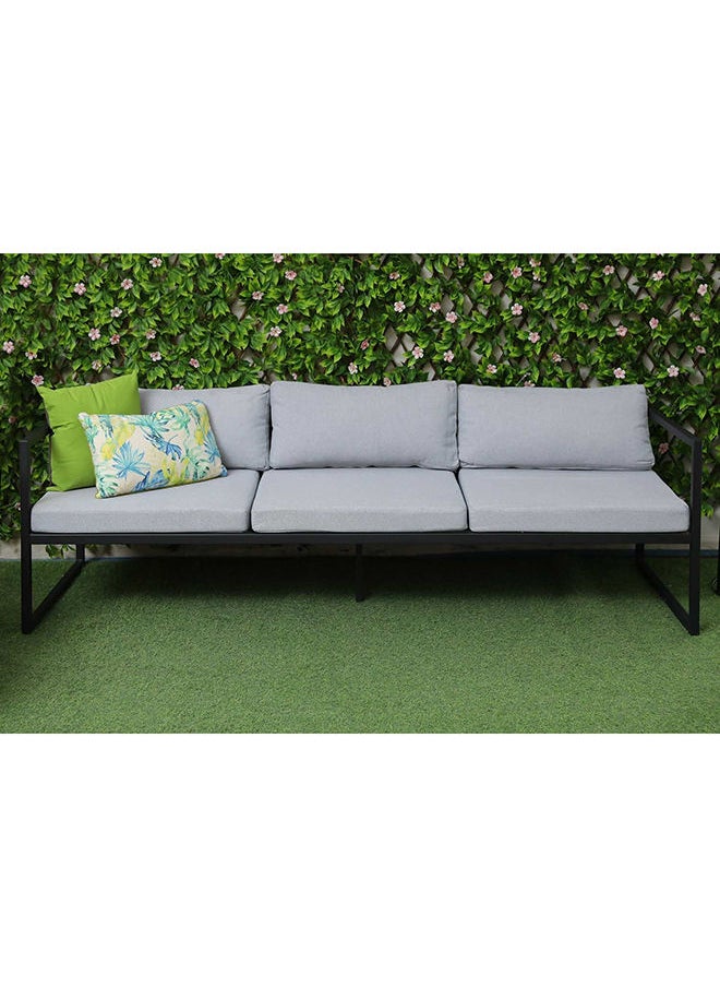 Pan Home - Altenburg Garden Sofa Set (3+1+1+C.T) | Grey | Fabric | - Image 1