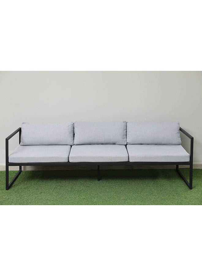 Pan Home - Altenburg Garden Sofa Set (3+1+1+C.T) | Grey | Fabric | - Image 1
