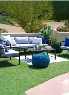 Altenburg Garden Sofa Set (3+1+1+C.T) | Grey | Fabric |
