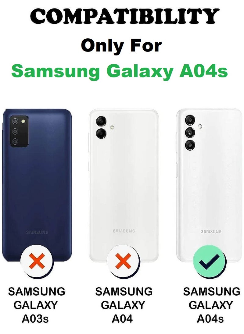 Tempered Glass Screen Protector Clear Designed For Samsung Galaxy A04s Full Screen Coverage And Bubble Free