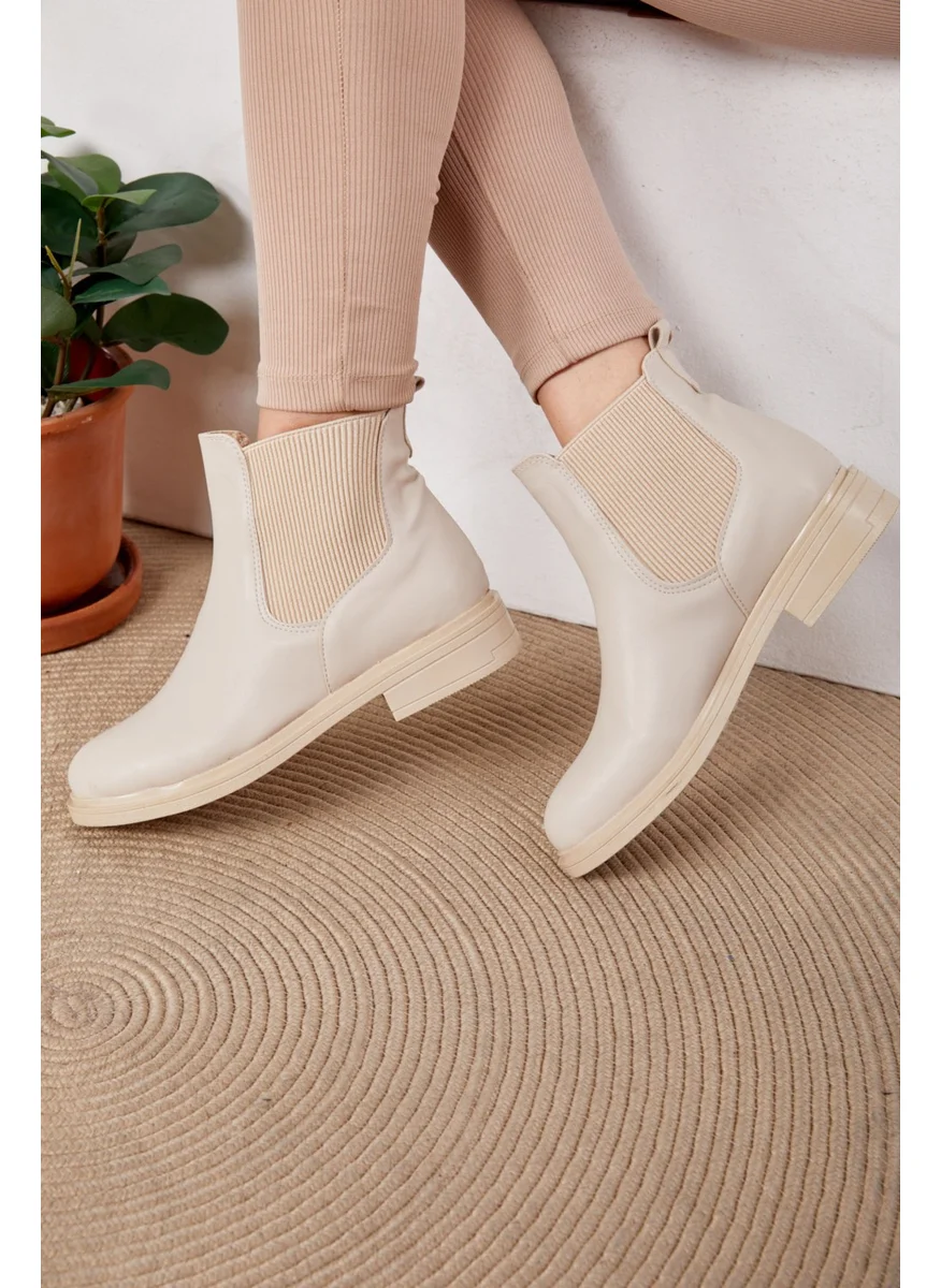 Tofisa Women's Cream Boots - 26389