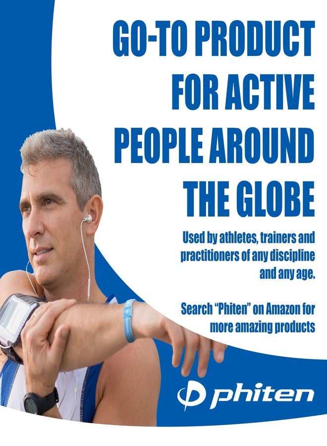 Phiten Titanium Classic Bracelet - Lightweight Elastic Sport Wristband with Aqua-Titanium Technology for Alternative Healing - Blue, 6.75 Inch - Image 5