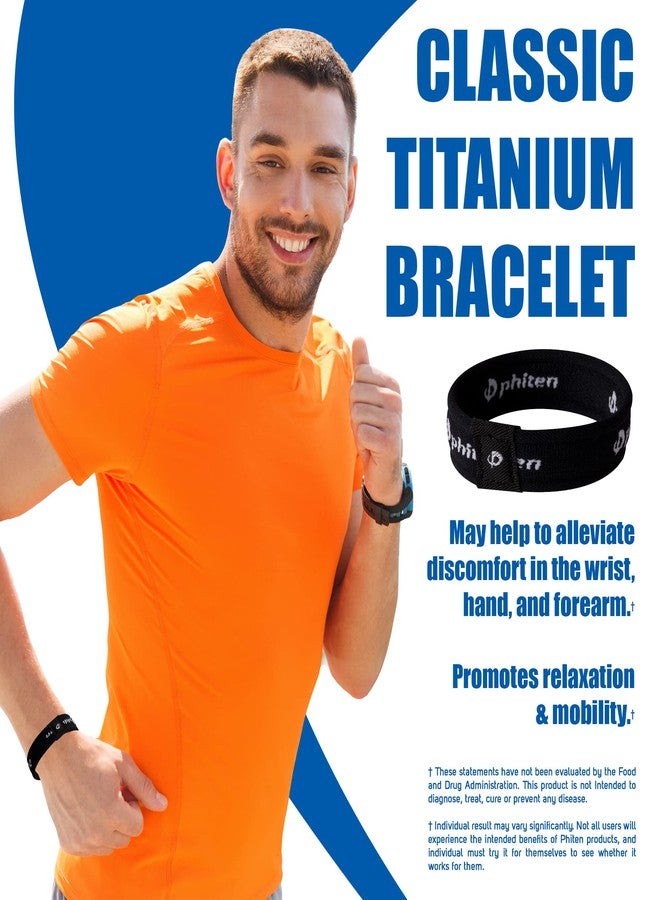 Phiten Titanium Classic Bracelet - Lightweight Elastic Sport Wristband with Aqua-Titanium Technology for Alternative Healing - Blue, 6.75 Inch - Image 2