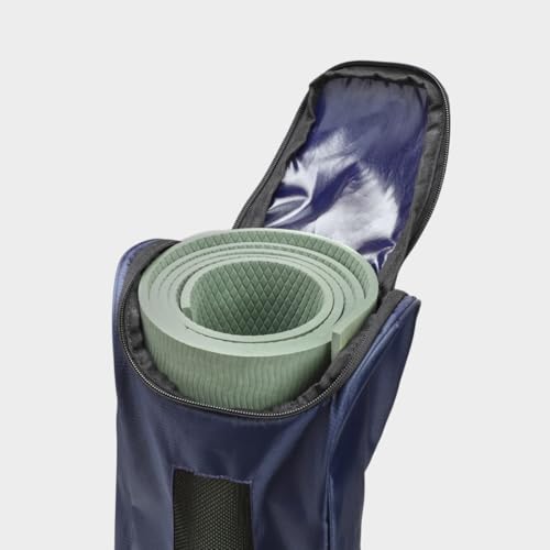 CULT Yoga Mat Carry Bag – Durable Polyester with Adjustable Shoulder Strap, Side Utility Pocket & Mesh Bottle Holder, Water-Resistant, Lightweight & Portable Cover – Fits Yoga Mats up to 6mm – Black. - Image 3