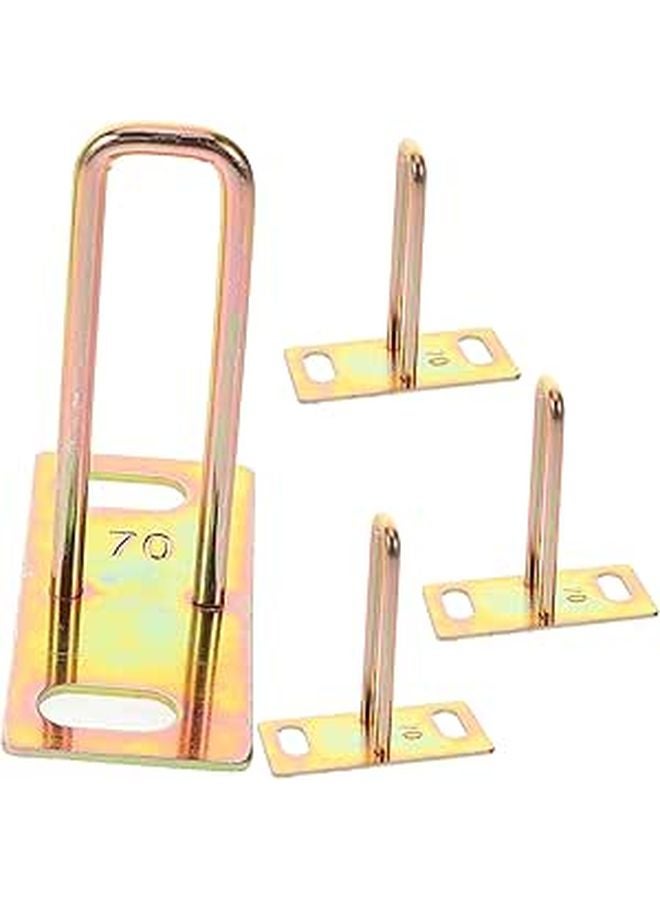 Motorcycle Seat Cushion Locks 4PCS Sturdy Metal Anti Theft Security Locking Device - Image 1