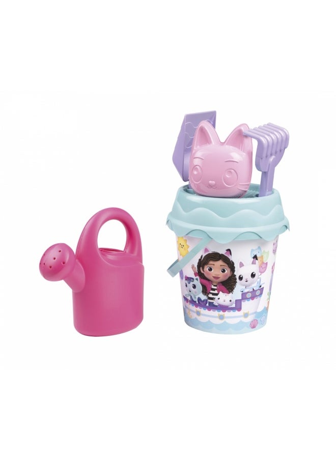 Gabby's Dollhouse - Gabby's Dollhouse Medium Garnished Bucket Sand Toy Set (6 Pieces) - Image 1