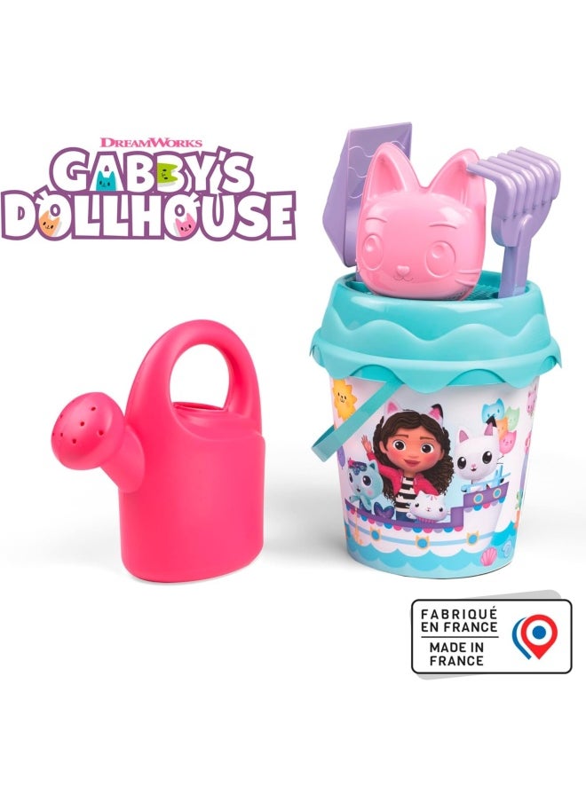 Gabby's Dollhouse - Gabby's Dollhouse Medium Garnished Bucket Sand Toy Set (6 Pieces) - Image 1