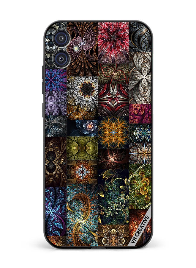 VR CREATIVE Protective Case Cover For Samsung Galaxy M04/F04 30 Mind Blowing Pieces Of Algorithmic Fractal Art Design Multicolour - Image 1