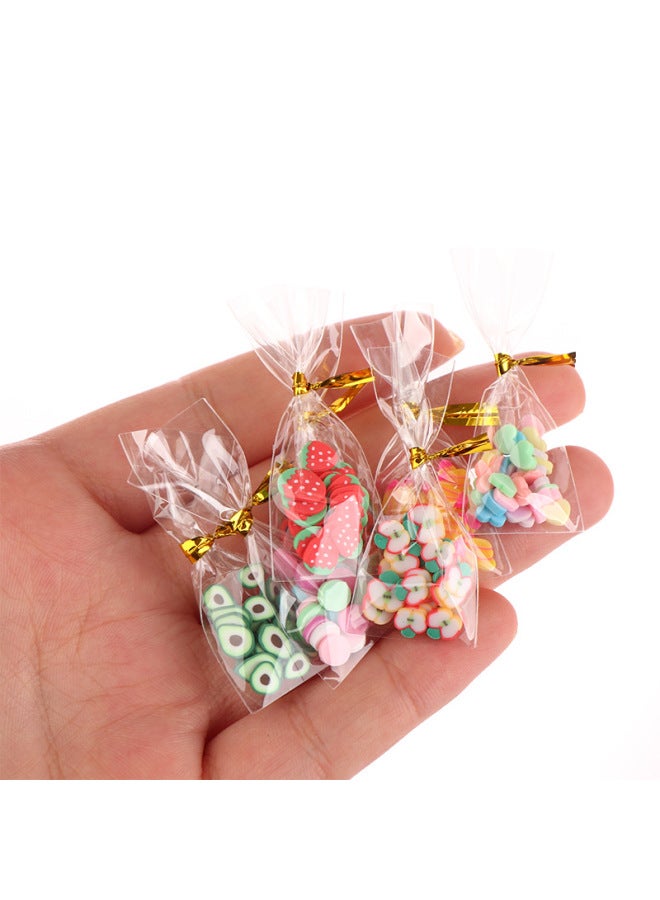 Miniature Snack Set For Dollhouse 1:12 Scale One Bag Of Dried Fruits And Candy Snacks Collectible Micro Model Garden Decoration-Color:a Bag Of Strawberries - Image 4
