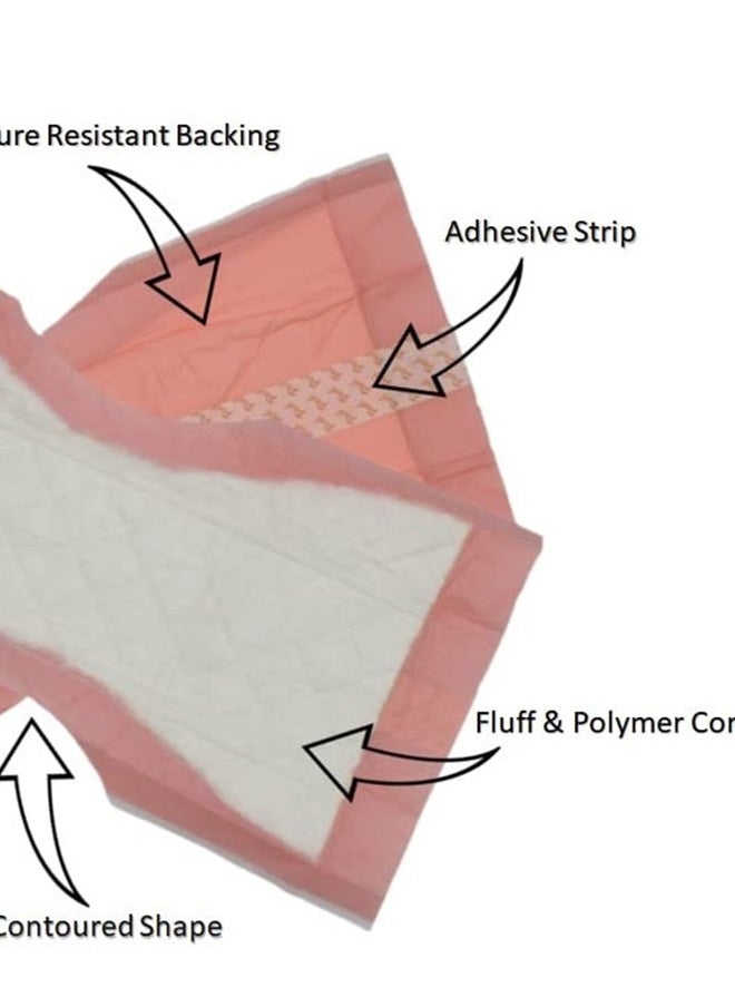 Vakly Extra Large Super-Absorbent Contoured Hospital Style Pad Liners - 7"X14" - Maternity Pads- Incontinence Liners (20)  - Image 3