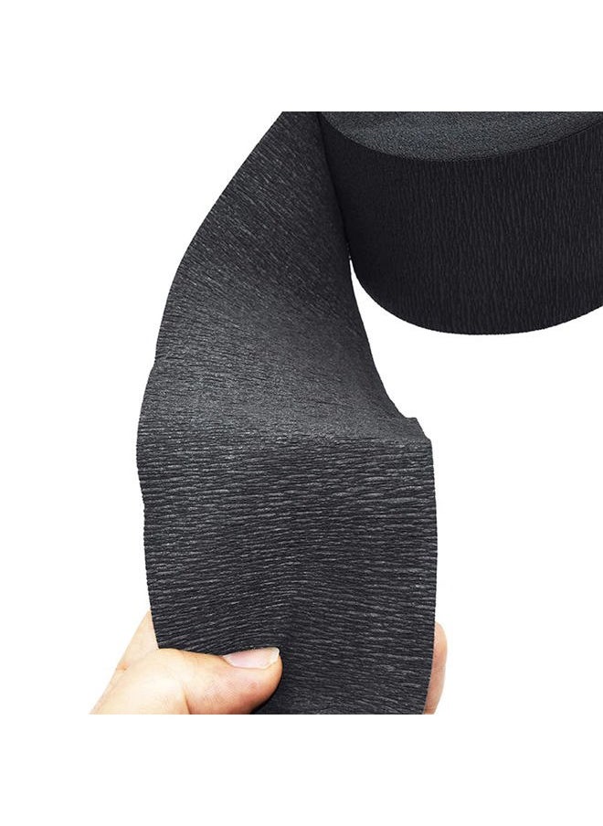 esowemsn 2 Rolls of Disposable and Flexible Black Barber Neck Strips for Hair Styling, Salon Cutting, Coloring, and Hairdressing  - Image 4