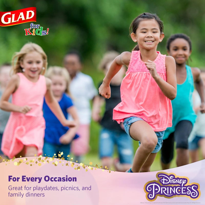 Glad for Kids Disney Princess 16oz Clear Plastic Cups | Disney Princess Plastic Cups  Kids Snack Cups | Kid-Friendly Plastic Cups for Everyday Use  16oz Plastic Cups 36 Ct - Image 4