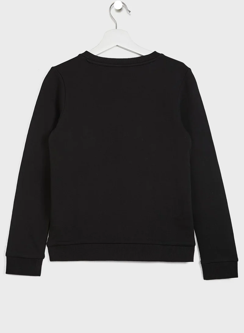 GUESS Kids Foil Triangle Logo Sweatshirt