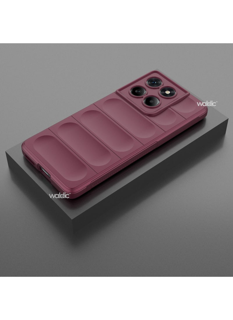 Motorola Edge 60 Fusion Premium Case | Premium Silicone Case Cover Designed for Motorola Edge 60 Fusion | Motorola Edge 60 Fusion Case Camera and Drop Protection Thin Protective Back Cover Case for Motorola Edge 60 Fusion - Red