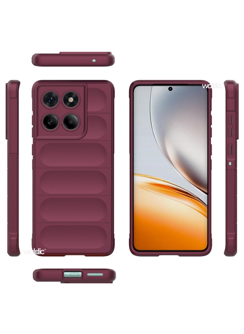 Motorola Edge 60 Fusion Premium Case | Premium Silicone Case Cover Designed for Motorola Edge 60 Fusion | Motorola Edge 60 Fusion Case Camera and Drop Protection Thin Protective Back Cover Case for Motorola Edge 60 Fusion - Red
