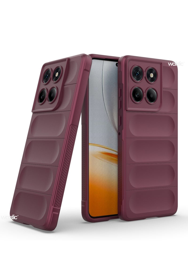 Motorola Edge 60 Fusion Premium Case | Premium Silicone Case Cover Designed for Motorola Edge 60 Fusion | Motorola Edge 60 Fusion Case Camera and Drop Protection Thin Protective Back Cover Case for Motorola Edge 60 Fusion - Red