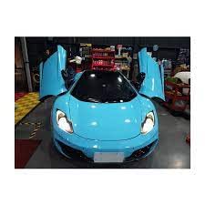 HAPPYMATES Vinyl Car Wrap Sheet Sticker Styling Car Self Adhesive Vinyl DIY Film Air Release Car Wrapping Glossy Vinyl for Car,Laptop,Motorcycle,Smartphone Case (1 feet x 6 feet, Sky Blue) - Image 2