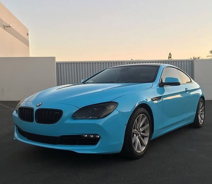 HAPPYMATES Vinyl Car Wrap Sheet Sticker Styling Car Self Adhesive Vinyl DIY Film Air Release Car Wrapping Glossy Vinyl for Car,Laptop,Motorcycle,Smartphone Case (1 feet x 6 feet, Sky Blue) - Image 3