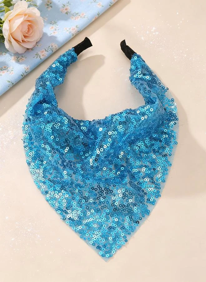 Take Two Girls Blue Sequin Headband