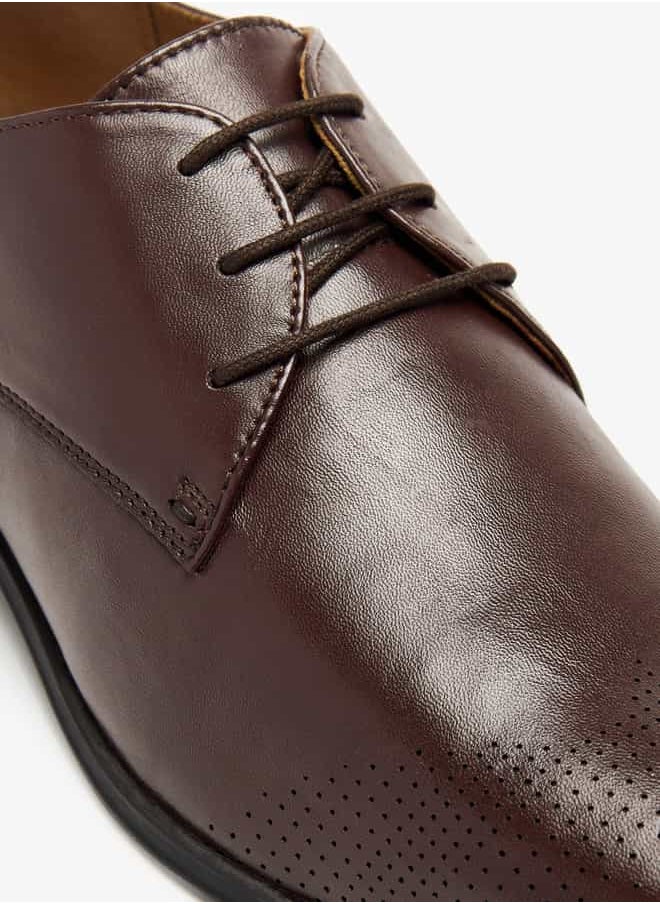 LBL by Shoexpress Men Solid Lace-Up Derby Shoes  - Image 5