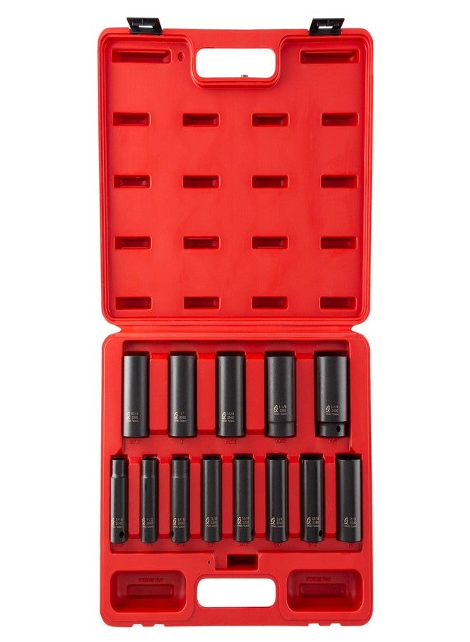 Sunex Tools Sunex 2651 1/2-Inch Drive Standard SAE Impact Socket Set, 13 Piece - Image 1