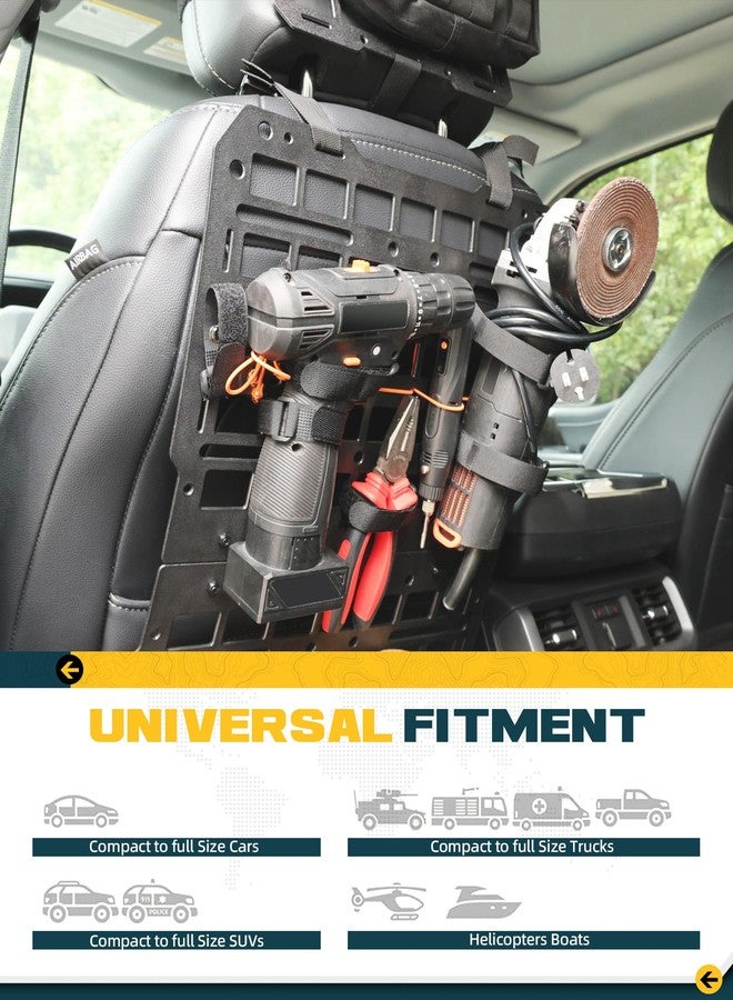 Trumgeta Rigid MOLLE Panel & Headrest MOLLE Panel For Truck Pickup Vehicles Universal Truck Seat Back Organizer - Image 2
