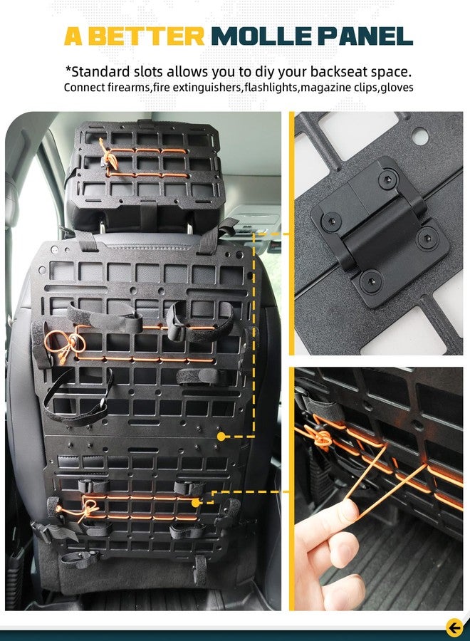 Trumgeta Rigid MOLLE Panel & Headrest MOLLE Panel For Truck Pickup Vehicles Universal Truck Seat Back Organizer - Image 5