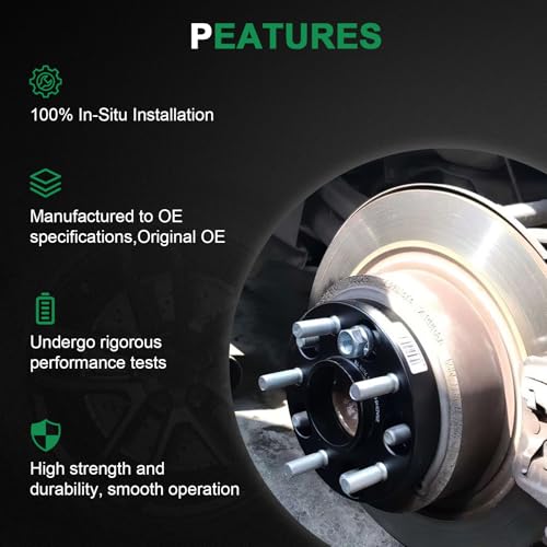 SCITOO 1.25 inch Wheel Spacers 5x4.5 2X for ford Explorer 2020-2023,for ford for Mustang 2015-2023,for ford GT 2017-2020,for Lincoln Aviator Bore 70.5mm Studs 14x1.5 5x114.3 Wheel Spacers Adapters - Image 4