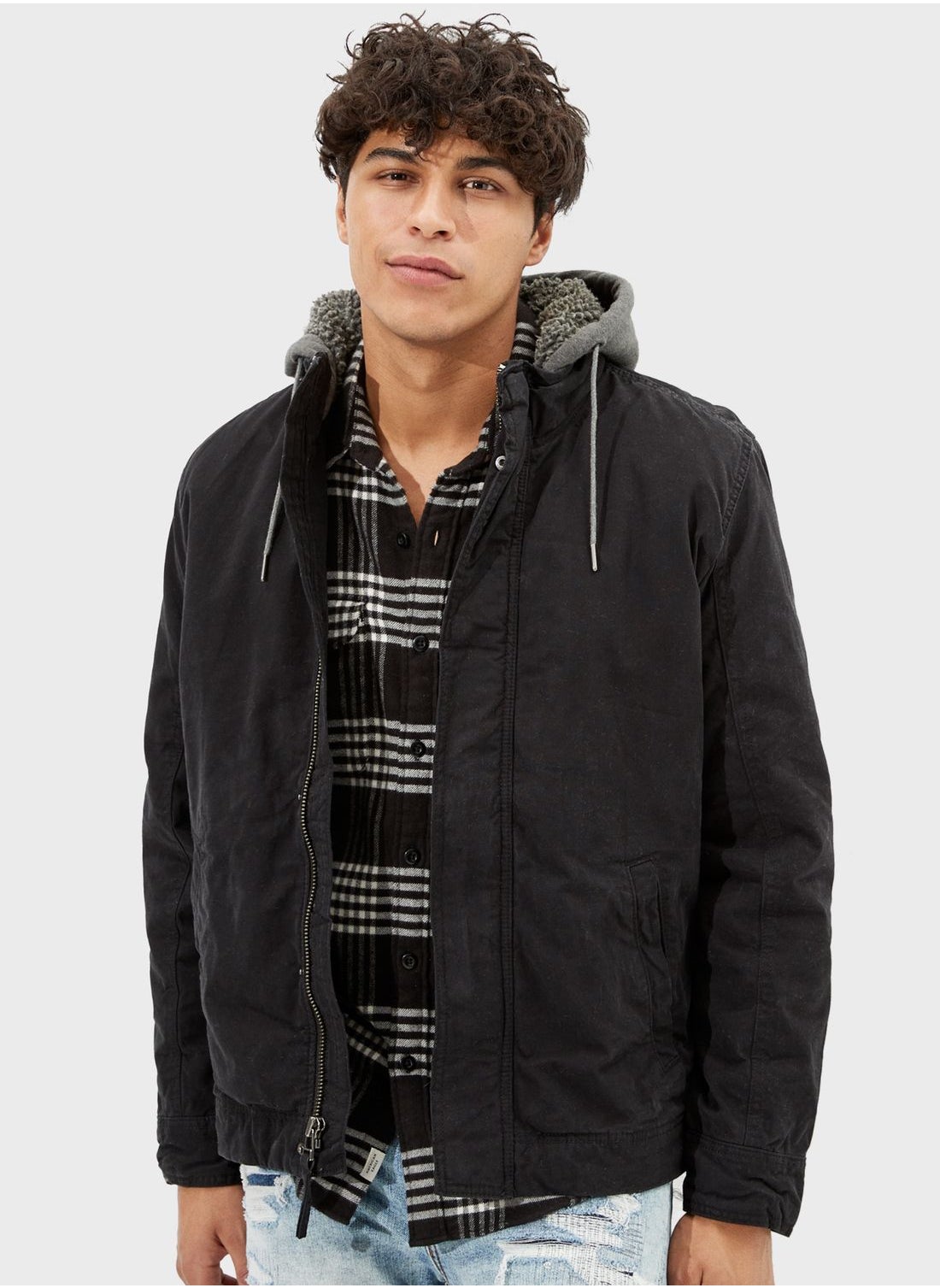 American eagle hot sale hooded jacket