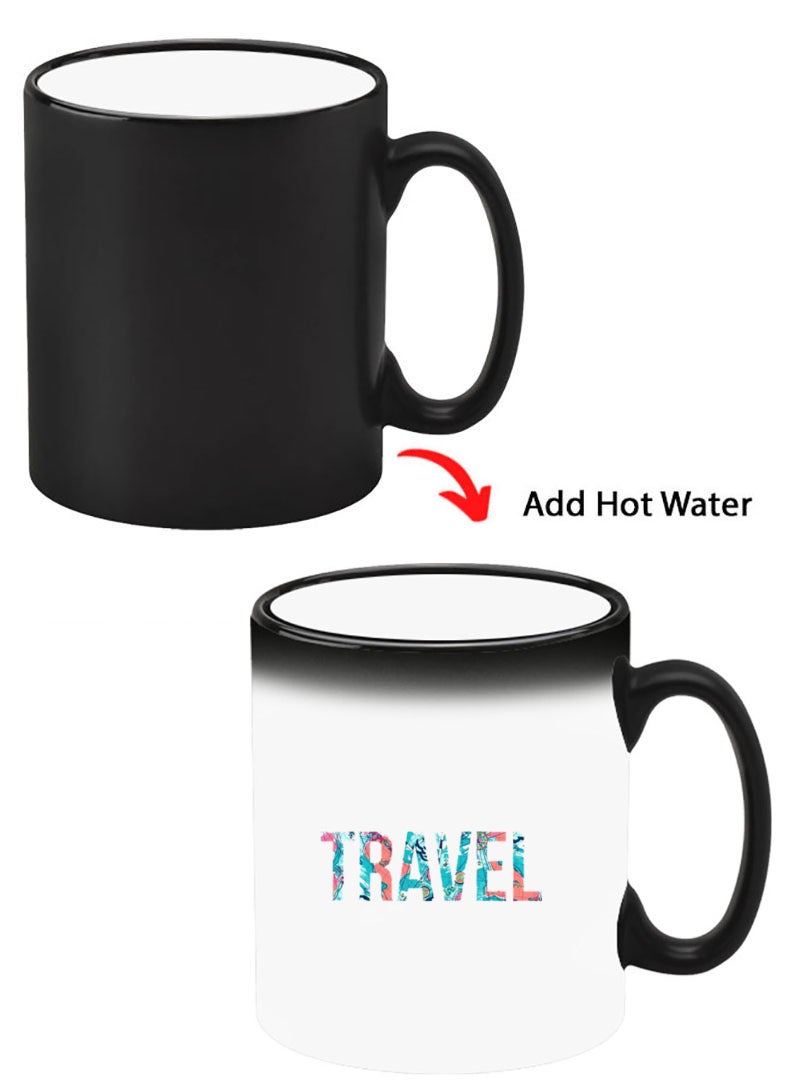 Theodor Color Changing Heat Sensitive Ceramic Mug, Image Revealed When HOT Liquid is Added! Travel 1 - Image 1